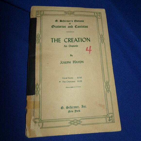 Vintage Music Songbook - The Creation: An Oratorio by Joseph Hayden - Picture 1 of 8